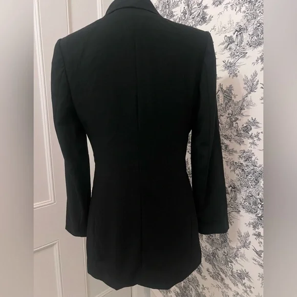 Banana republic Black Women's Blazer size 6l wool - Picture 3 of 7